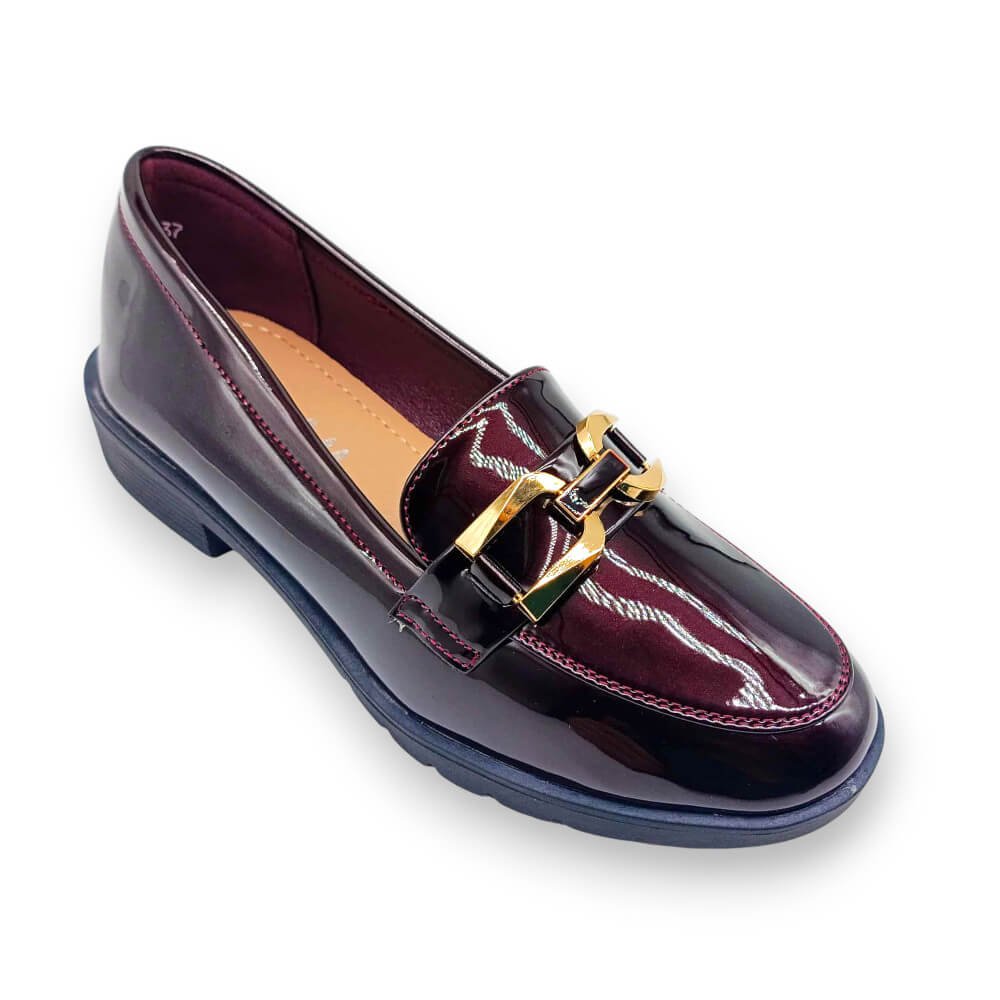 Ανατομικό loafer σε μπορντό