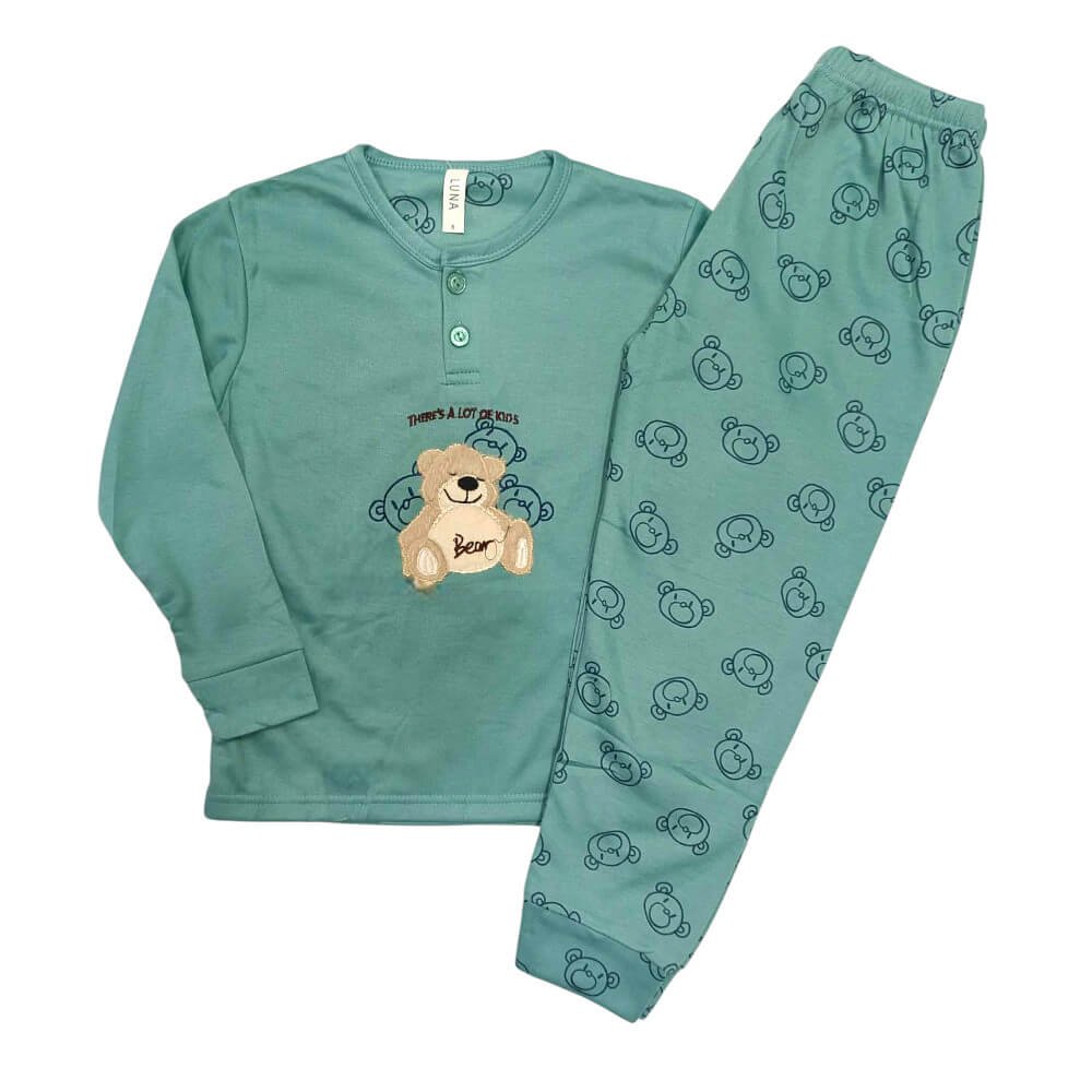 Βαμβακερή πιτζάμα αρκουδάκι σε βερ