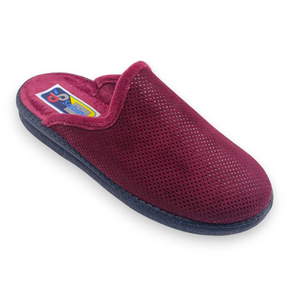 Βελούδινες Ισπανικές παντόφλες σε μπορντό