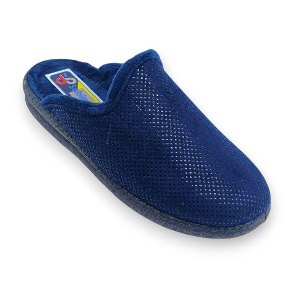 Βελούδινες Ισπανικές παντόφλες σε μπλε