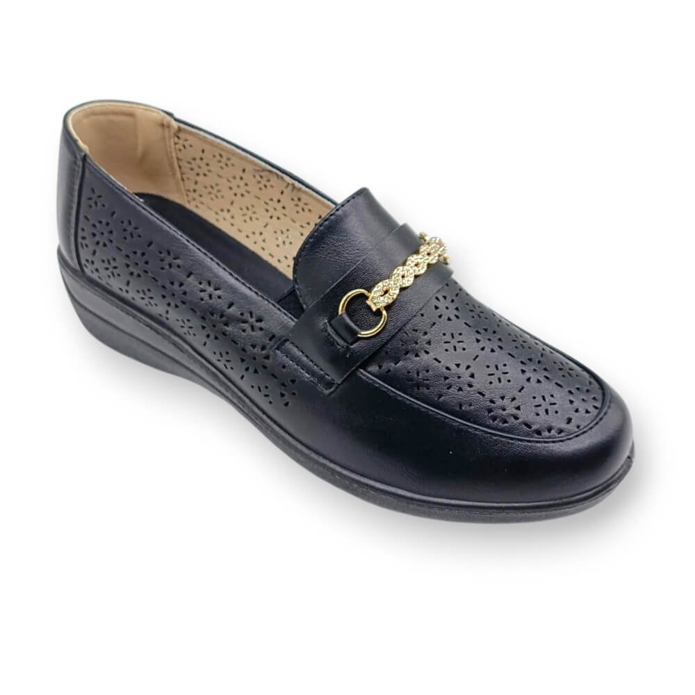 Ανατομικά μοκασίνια σε μαυρό