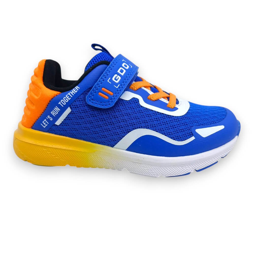 Ανατομικά αθλητικά σε μπλε/πορτοκαλί