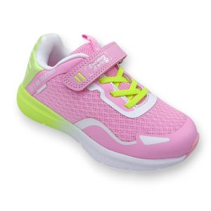 Ανατομικά Sneakers με Σκρατς σε Ροζ/Λαχανί