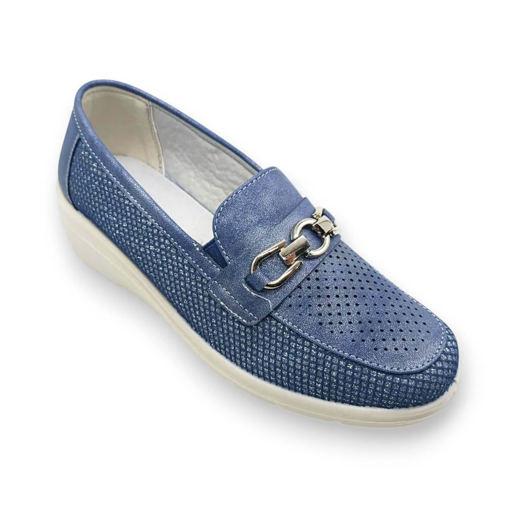 Ανατομικό μοκασίνι σε μπλε
