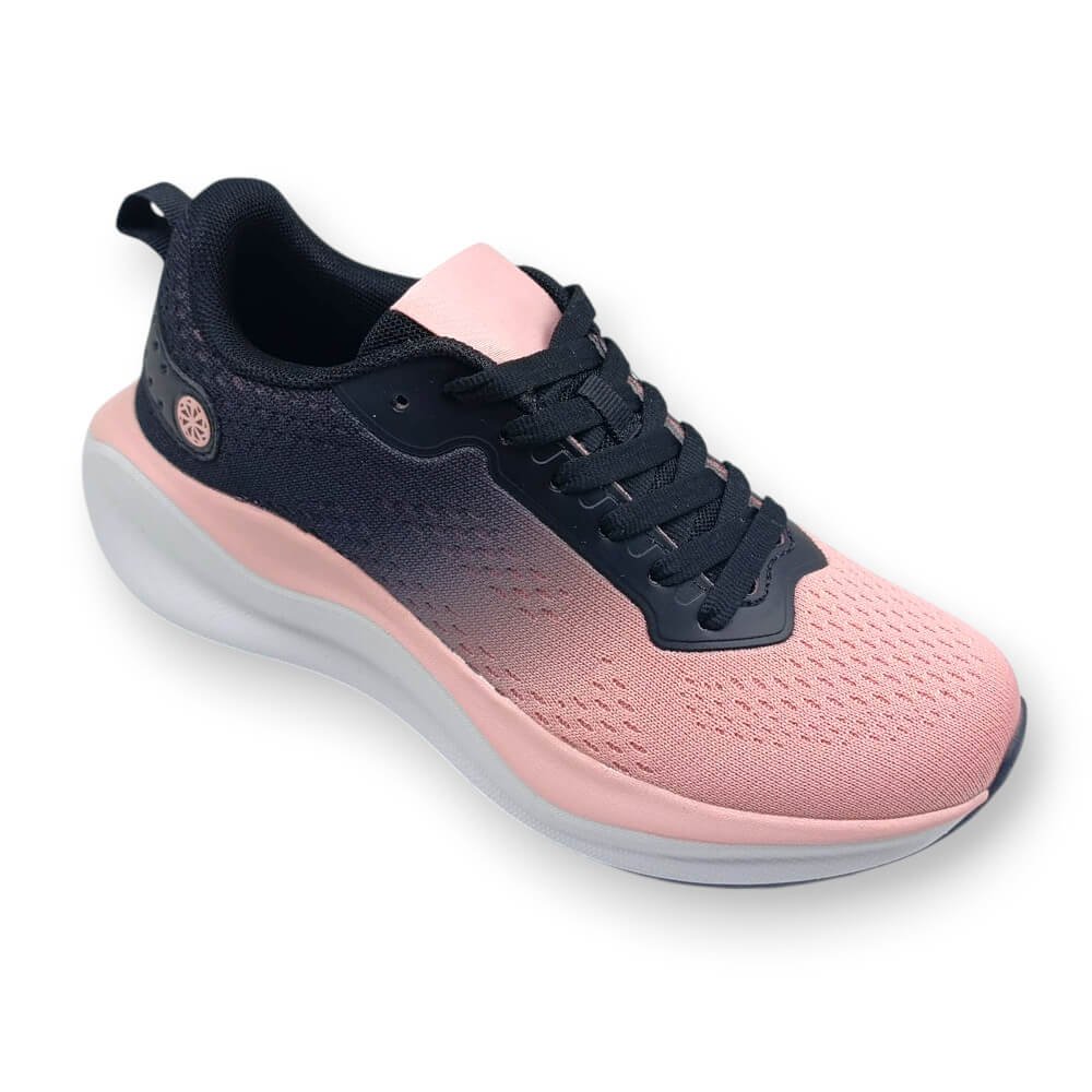 Γυναικεία Αθλητικά Sneakers – Ombre σομόν/μαύρο